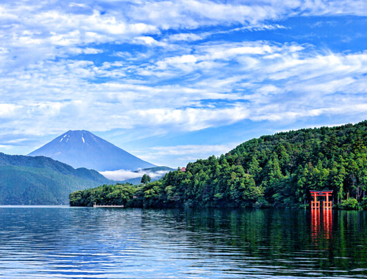 Lake Ashi  & Mt Fuji