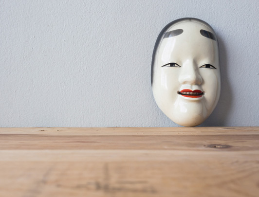 Noh performance mask