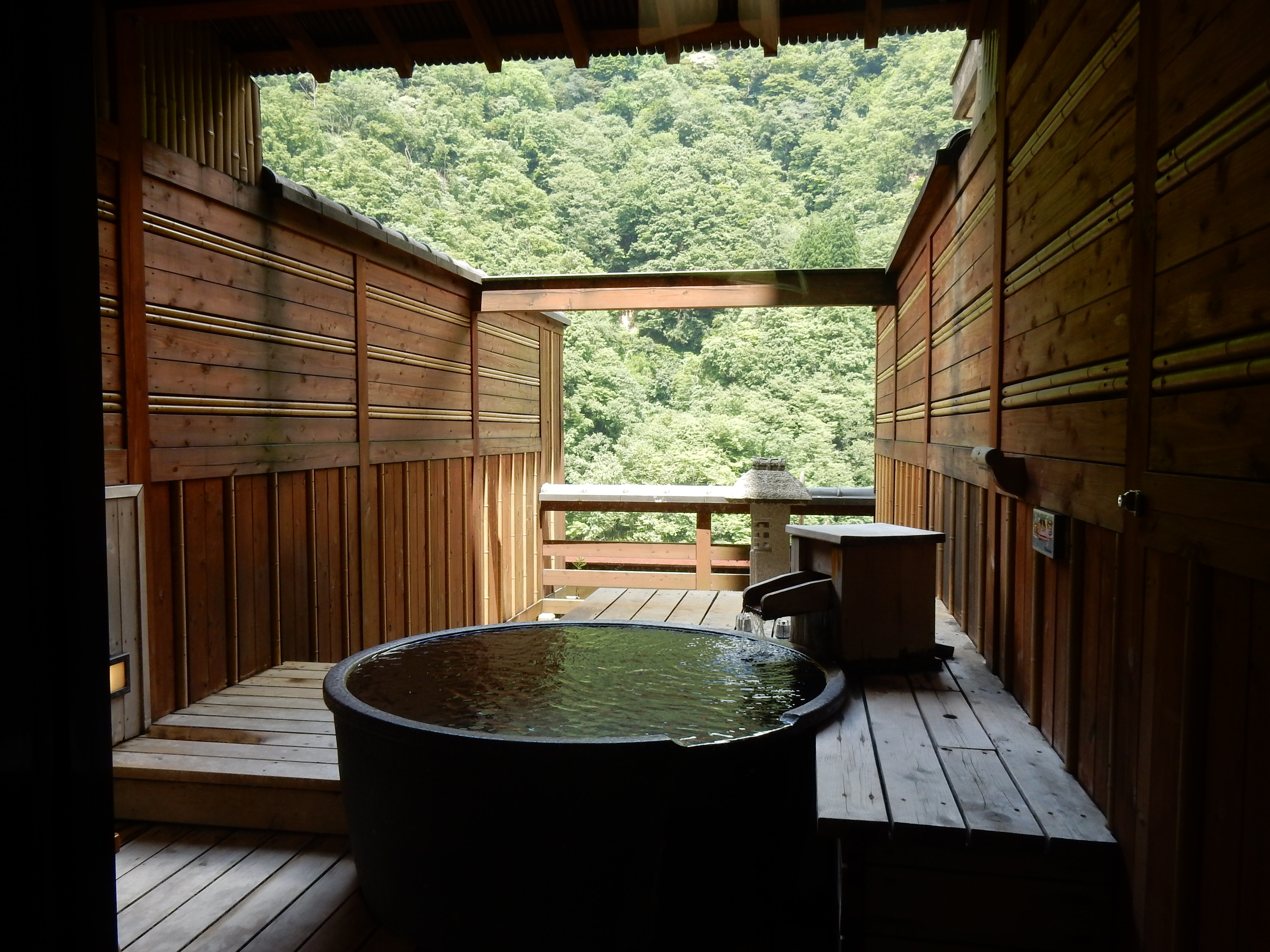 Private Open Air Bath, Unazuki Onsen 