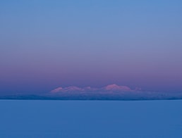 Mt Asashi during the magic hour 